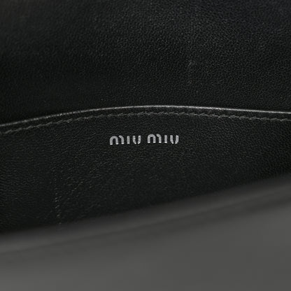 Miu Miu Nappa Matelasse Crystal Mini Chain Bag Black 7 of 11