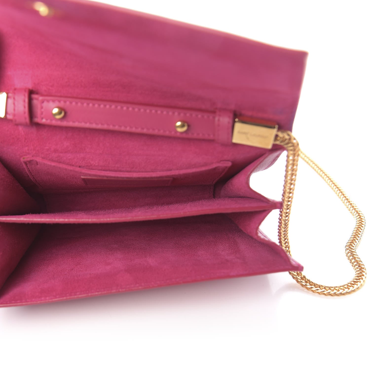 Saint Laurent Calfskin Small Classic Y Satchel Fuchsia 7 of 14
