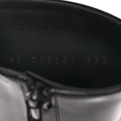 Saint Laurent Vitello Marilyn Auteuil 105 Ankle Zip Boots 37.5 Black 10 of 11
