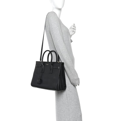 Saint Laurent Calfskin Small Sac De Jour Black 2 of 15