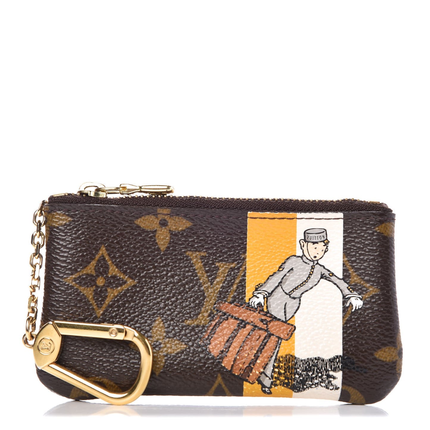 Monogram Groom Key Pouch