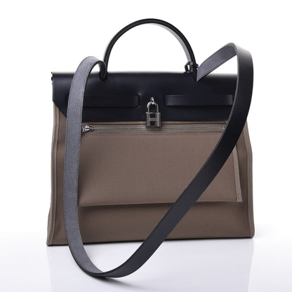 Hermes Vache Hunter Toile Herbag Zip 31 PM Etoupe Ebene 3 of 13