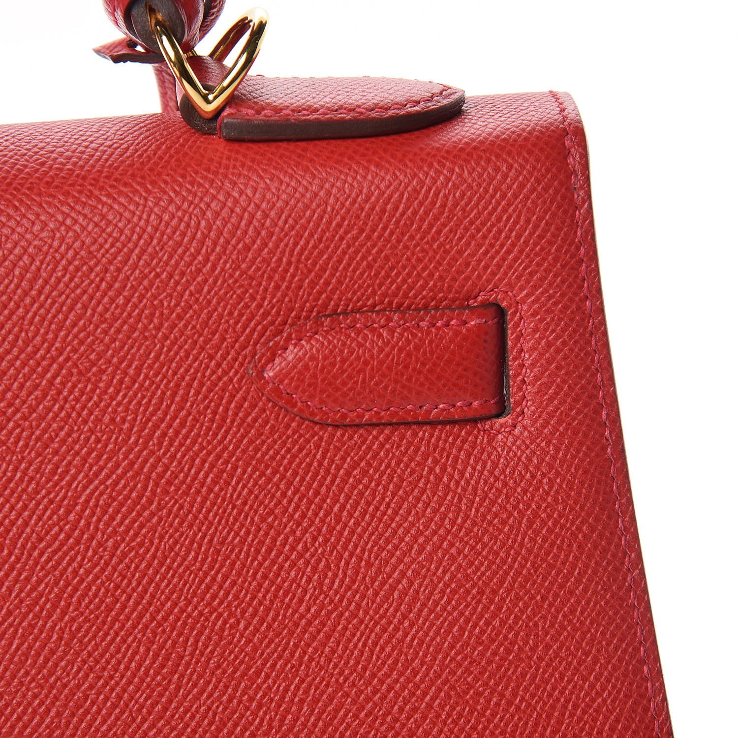 Hermes Epsom Kelly Sellier 32 Rouge Casaque 23 of 35