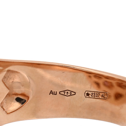 Bulgari 18K Rose Gold Diamond Rubellite Serpenti Seduttori Ring 54 7 4 of 5