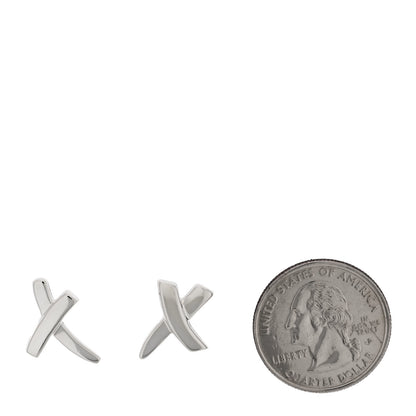 Tiffany Sterling Silver Paloma Picasso Graffiti X Earrings 2 of 5