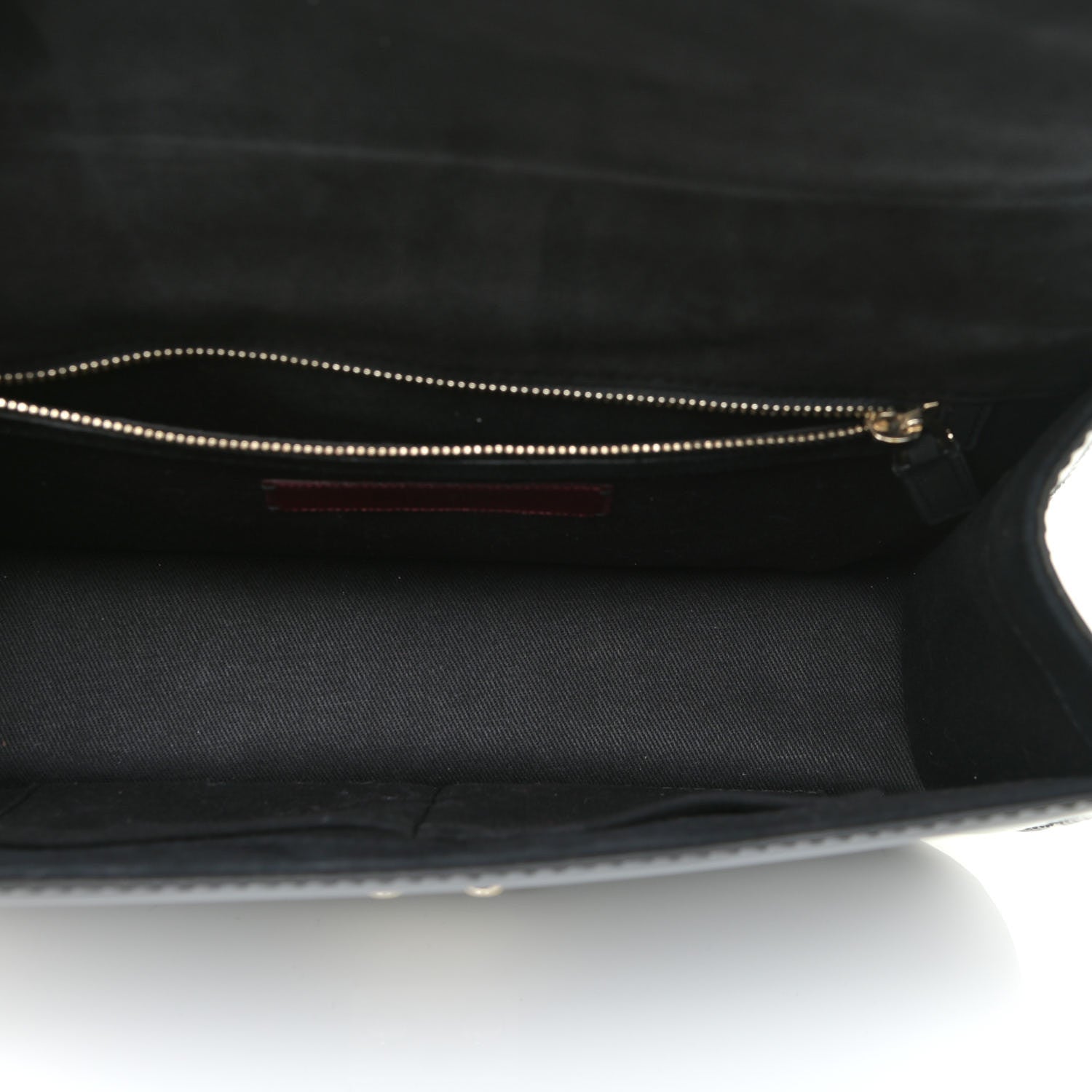 Valentino Garavani Patent Monochrome Medium Glam Lock Rockstud Flap Black 5 of 15