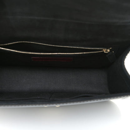 Valentino Garavani Patent Monochrome Medium Glam Lock Rockstud Flap Black 5 of 15