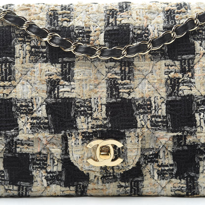 Chanel Tweed Quilted Medium Double Flap Multicolor 8 of 10