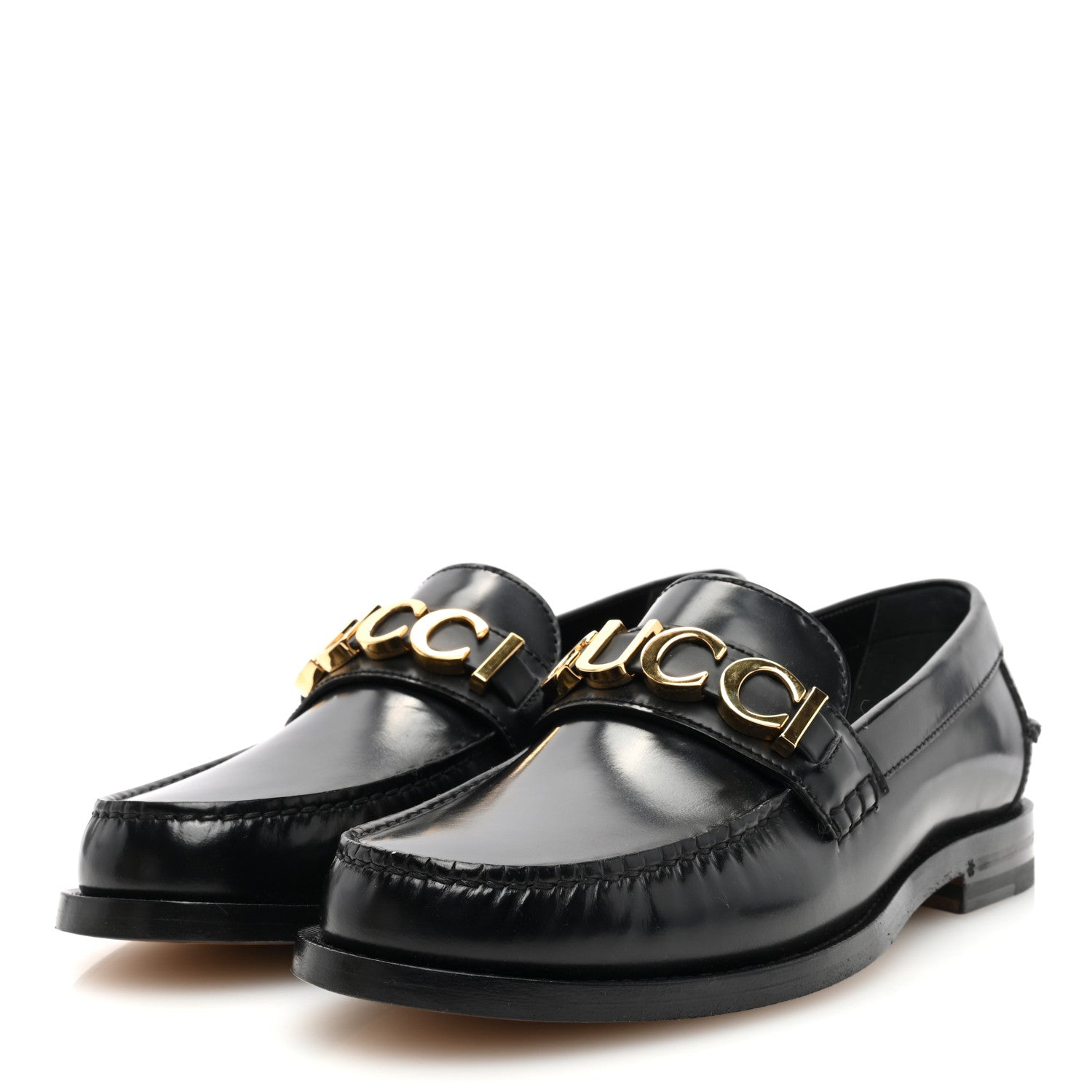 Gucci Millennial Ribot Mens Cara Loafers 6.5 Black 2 of 7
