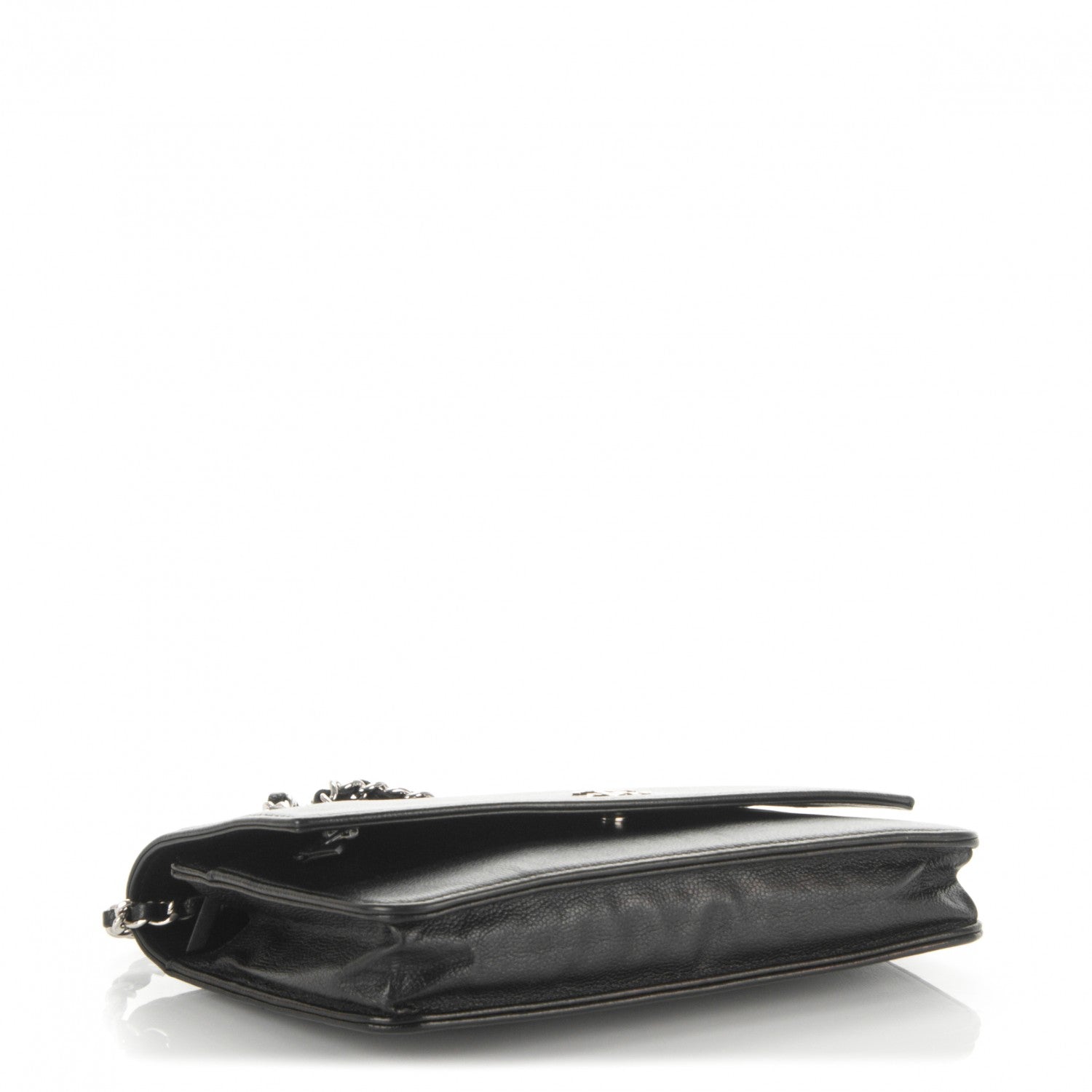 Chanel Caviar Sevruga Wallet On Chain WOC Black 4 of 8