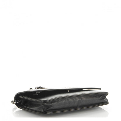 Chanel Caviar Sevruga Wallet On Chain WOC Black 4 of 8