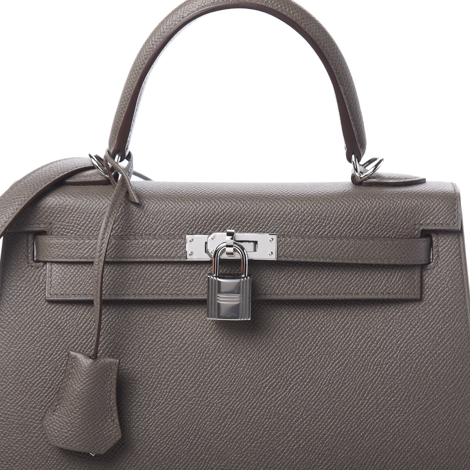 Hermes Epsom Kelly Sellier 25 Etain 9 of 12