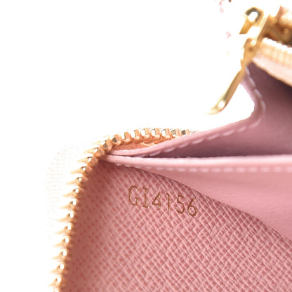 Louis Vuitton Damier Azur Clemence Wallet Rose Ballerine 4 of 4