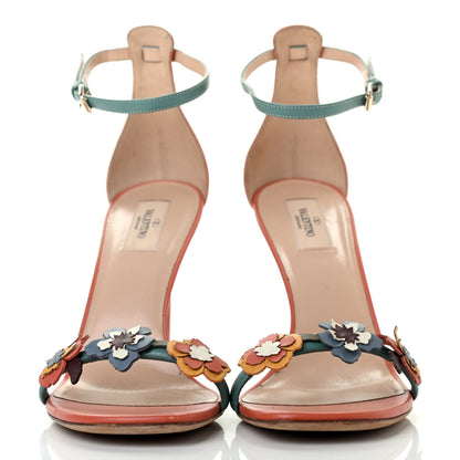 Valentino Garavani Calfskin Floral Sandals 41 Multicolor 2 of 7