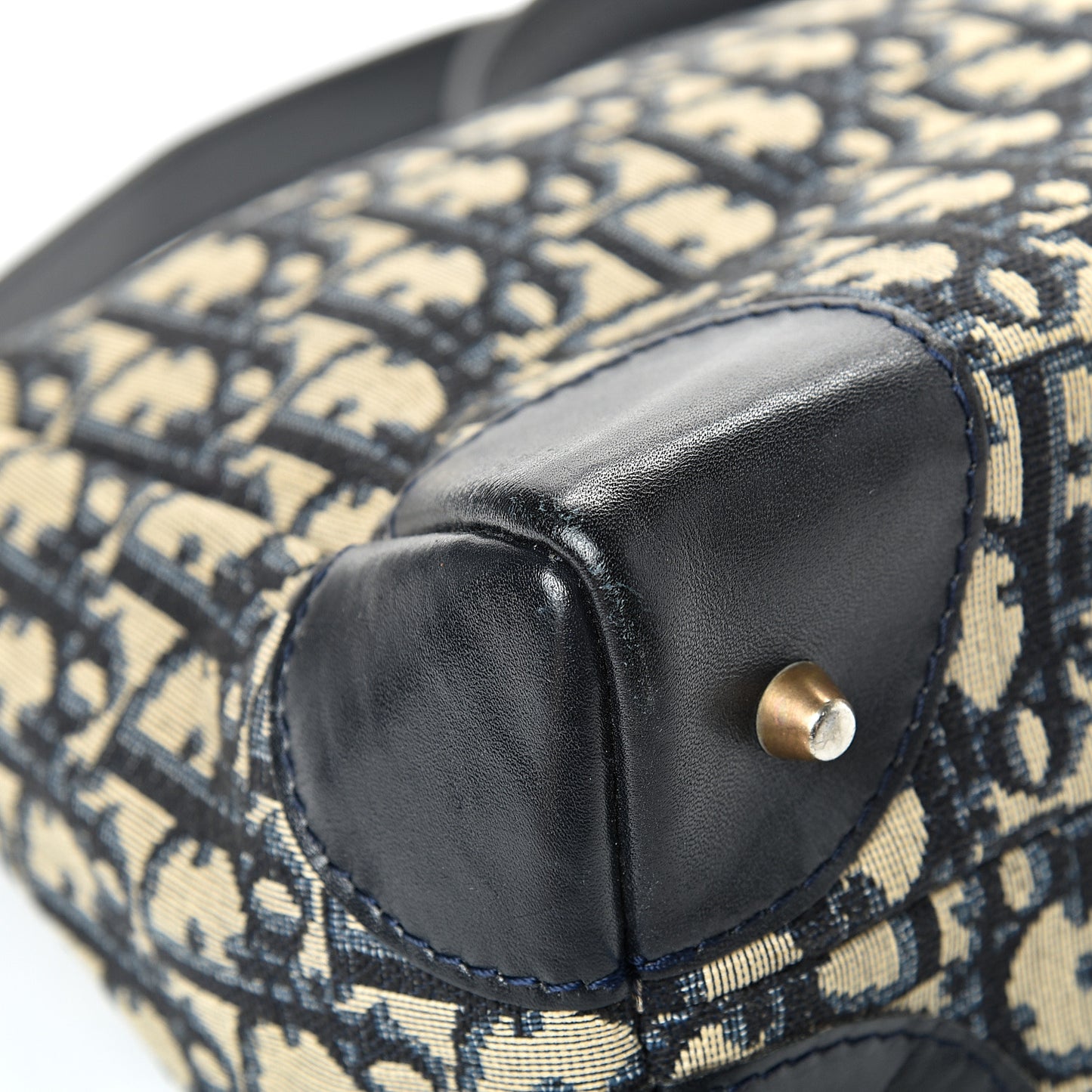Monogram Shoulder Bag Navy Blue