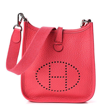Hermes Taurillon Clemence Evelyne TPM Rose Extreme 1 of 12
