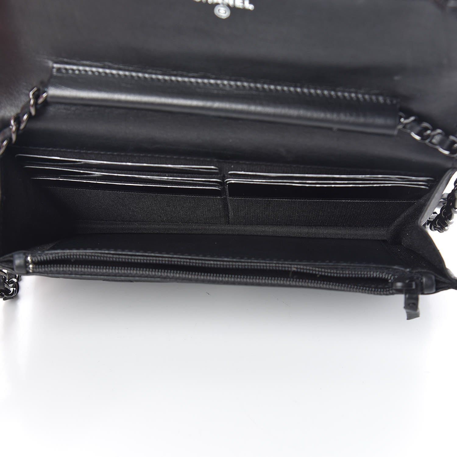 Chanel Calfskin Quilted Boy Wallet On Chain WOC So Black 5 of 17