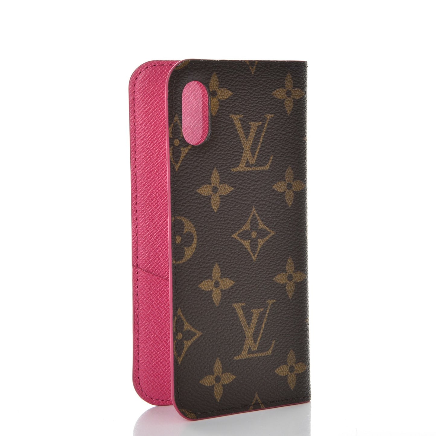 Monogram iPhone X Folio Case Rose Pop