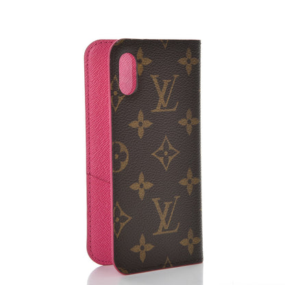 Louis Vuitton Monogram iPhone X Folio Case Rose Pop 3 of 9