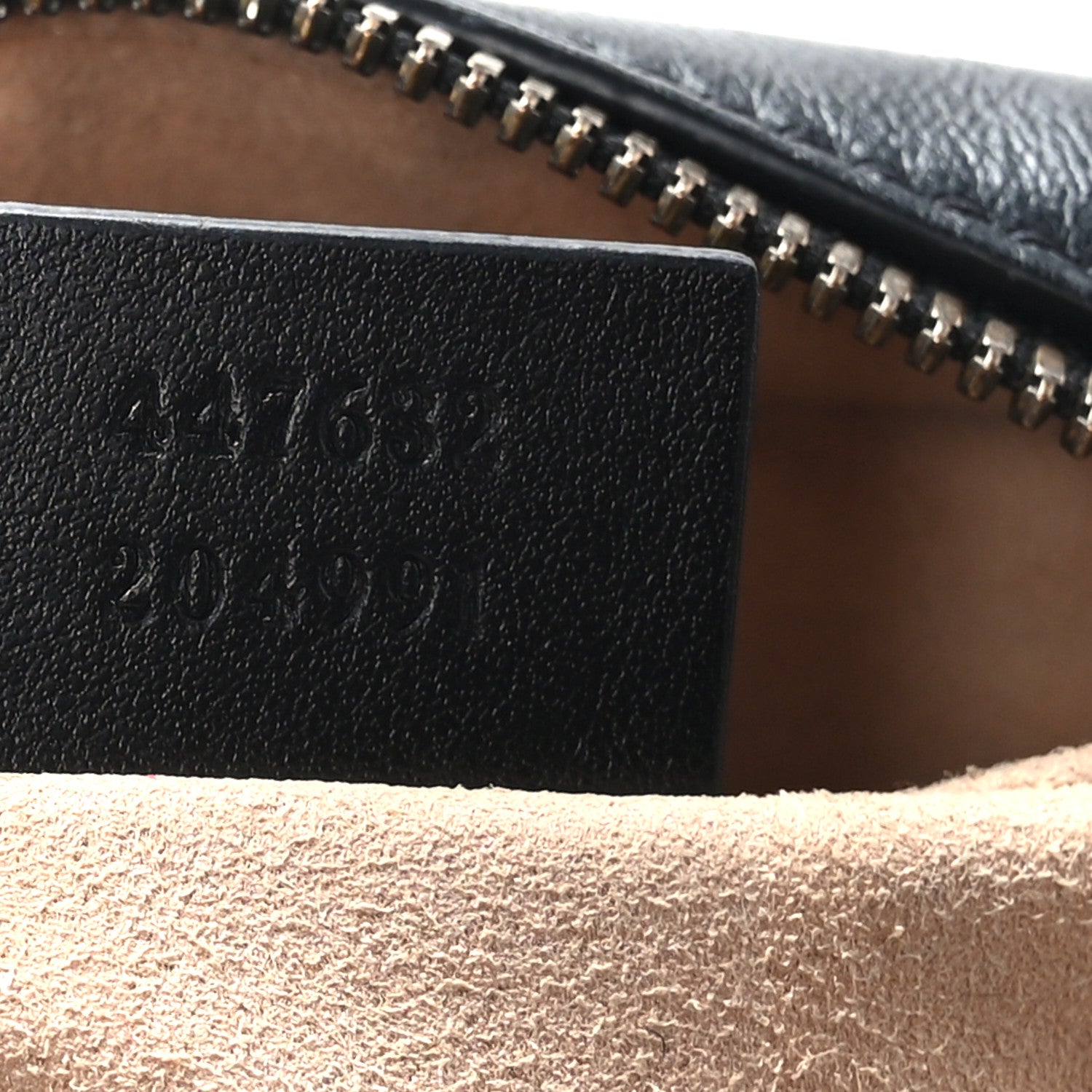 Gucci Calfskin Matelasse Small GG Marmont Chain Shoulder Bag Black 7 of 9