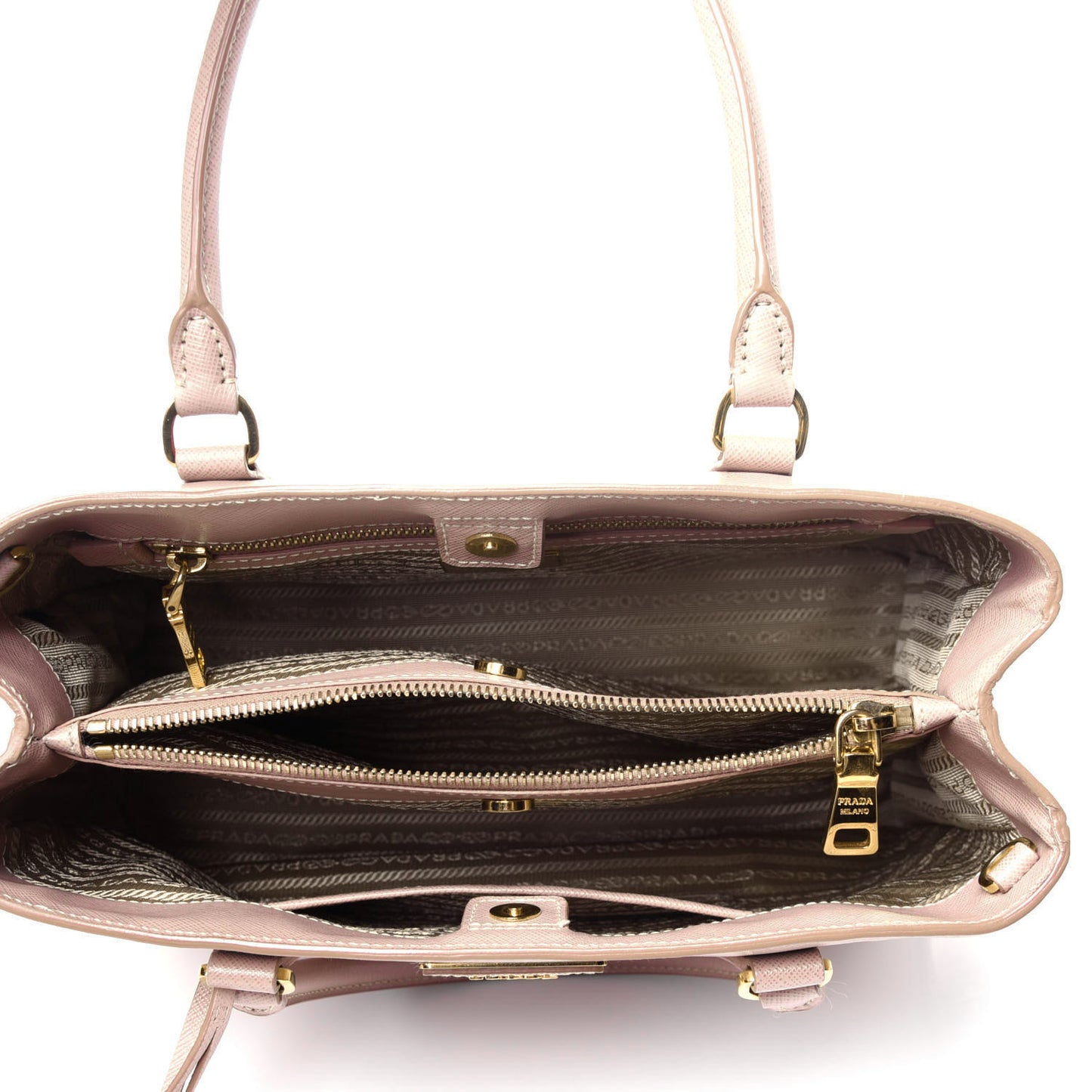 Saffiano Lux Medium Tote Cammeo