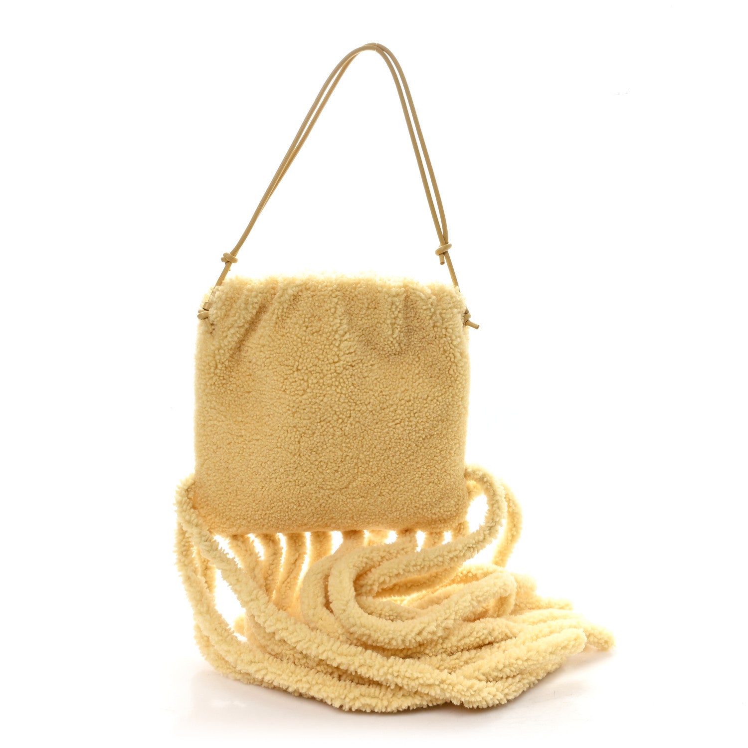 Bottega Veneta ファーバッグ Bottega Veneta Shearling The Fringe Pouch Teddy 1885160 – FASHIONPHILE