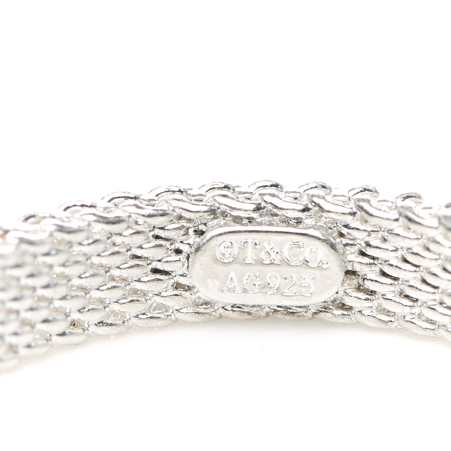 Tiffany Sterling Silver Diamond Narrow Somerset Ring 49 5 4 of 4