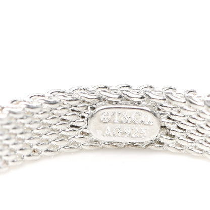 Tiffany Sterling Silver Diamond Narrow Somerset Ring 49 5 4 of 4