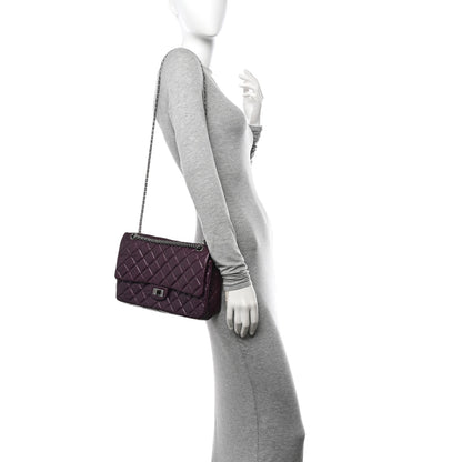 Chanel Metallic Aged Calfskin Quilted 2.55 Reissue 226 Flap Purple 2 of 10