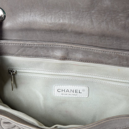 Chanel Washed Lambskin Quilted Medium Chain Around Messenger Taupe 13 of 24