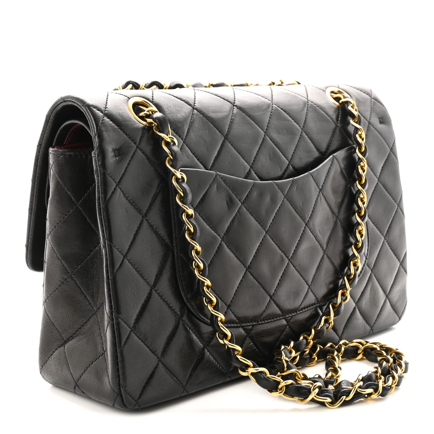Chanel Lambskin Quilted Small Double Flap Black 3 of 10