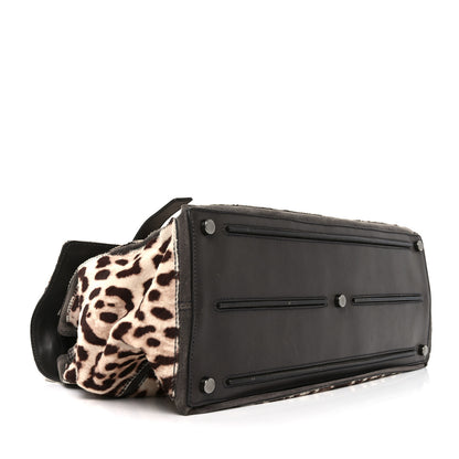 Saint Laurent Pony Hair Leopard Suede Calfskin Print Large Muse Two Brown 4 of 10