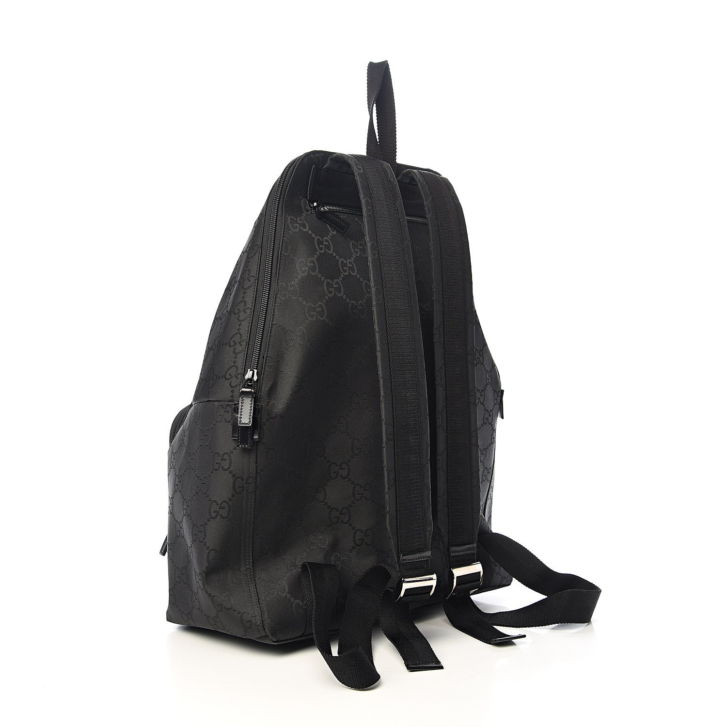 Gucci Nylon Monogram Medium Backpack Black 2 of 10