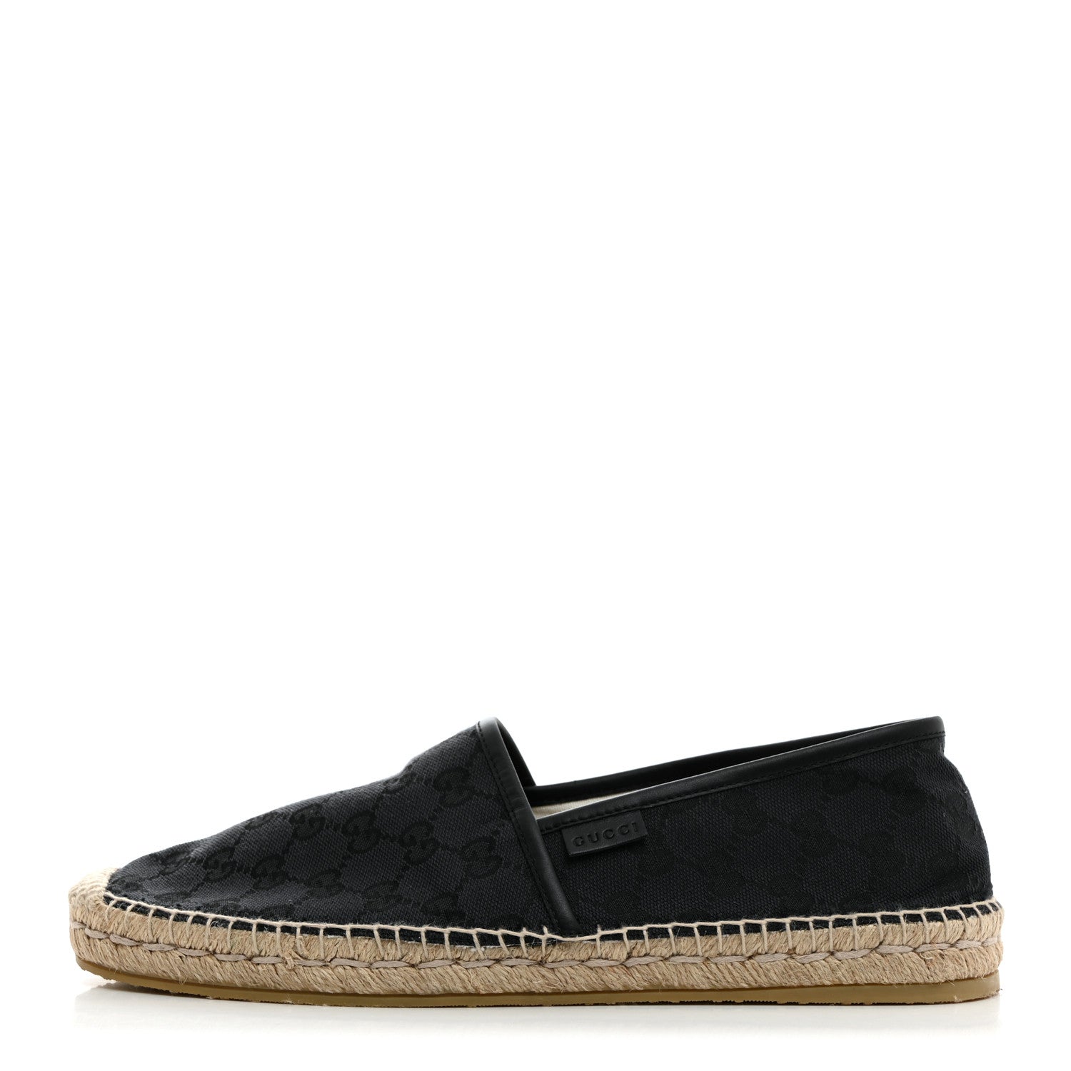 Gucci Monogram Miro Soft Calfskin Mens Espadrilles 9 Blue Black 1 of 9