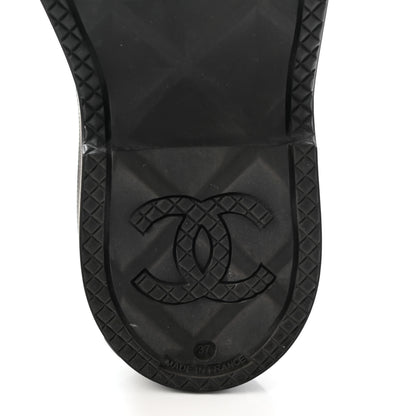 Chanel Caoutchouk CC High Boots 37 Black 6 of 10