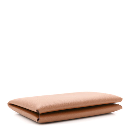 Hermes Evercolor Calvi Card Case Gold 4 of 8