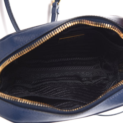 Prada Saffiano Mini Camera Crossbody Bag Bleuette 5 of 9