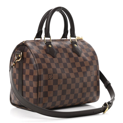 Louis Vuitton Damier Ebene Speedy Bandouliere 25 3 of 9
