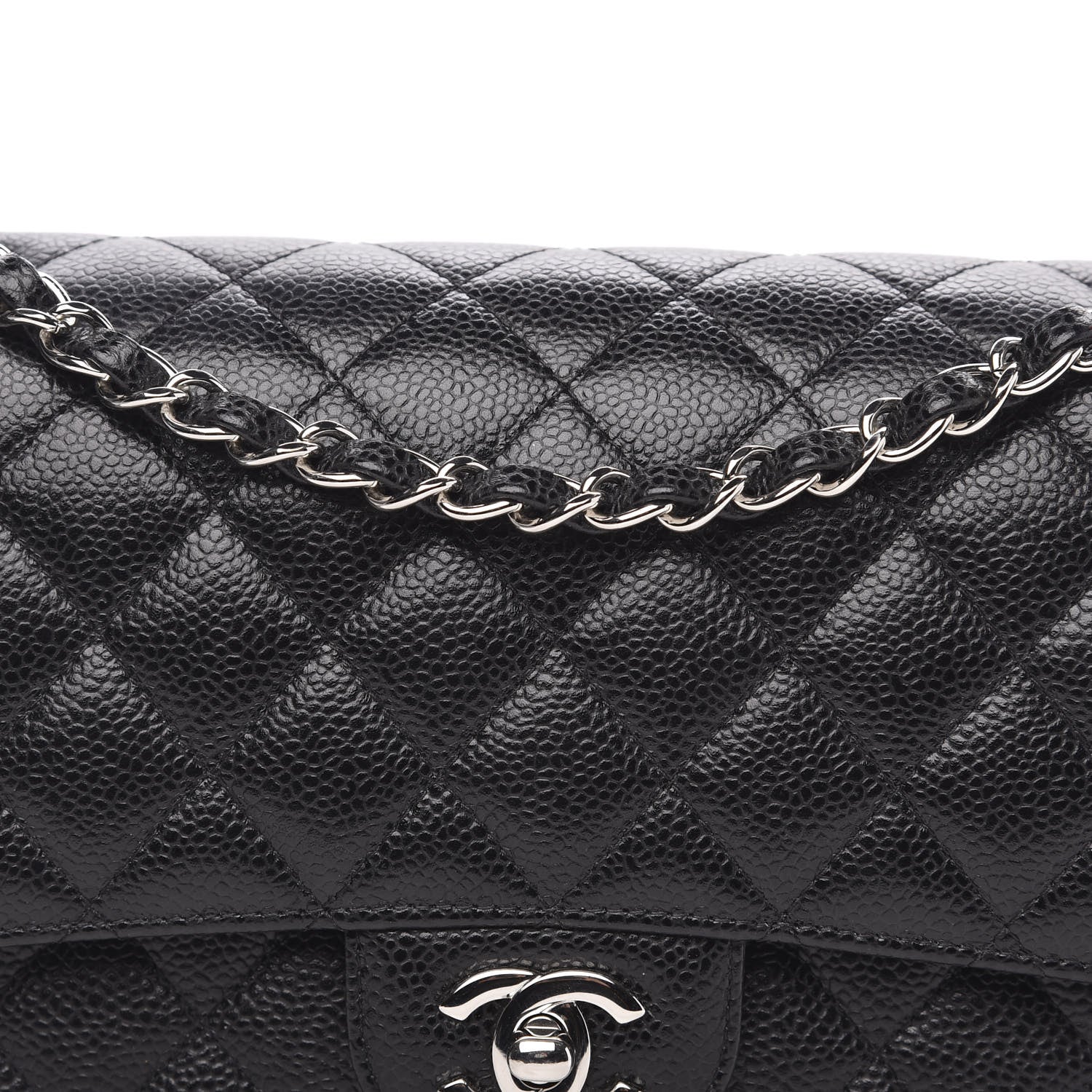 Chanel Caviar Quilted Medium Double Flap Black 11 of 11