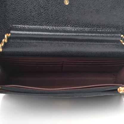 Chanel Caviar Quilted Wallet On Chain WOC Black 5 of 15