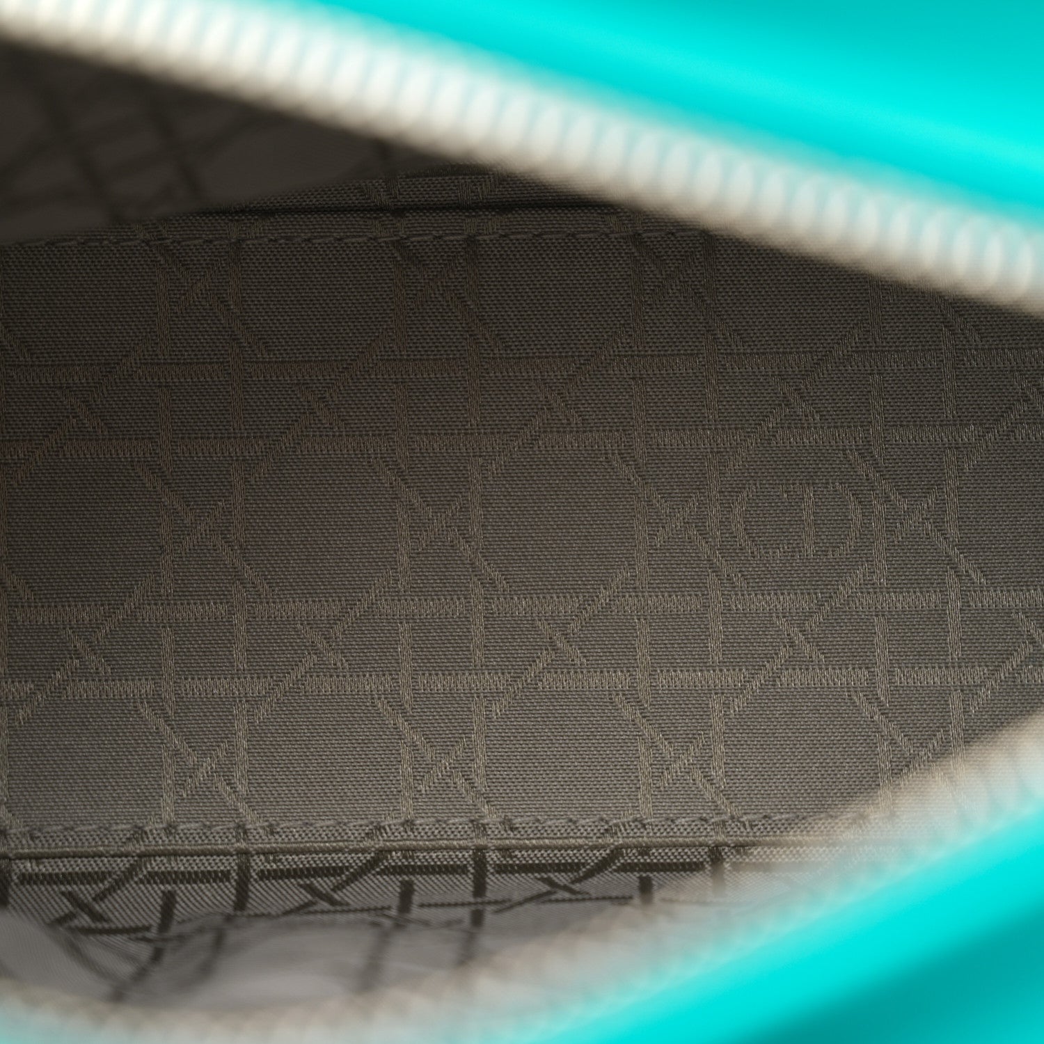 Christian Dior Lambskin Cannage Medium Lady Dior Turquoise 5 of 11