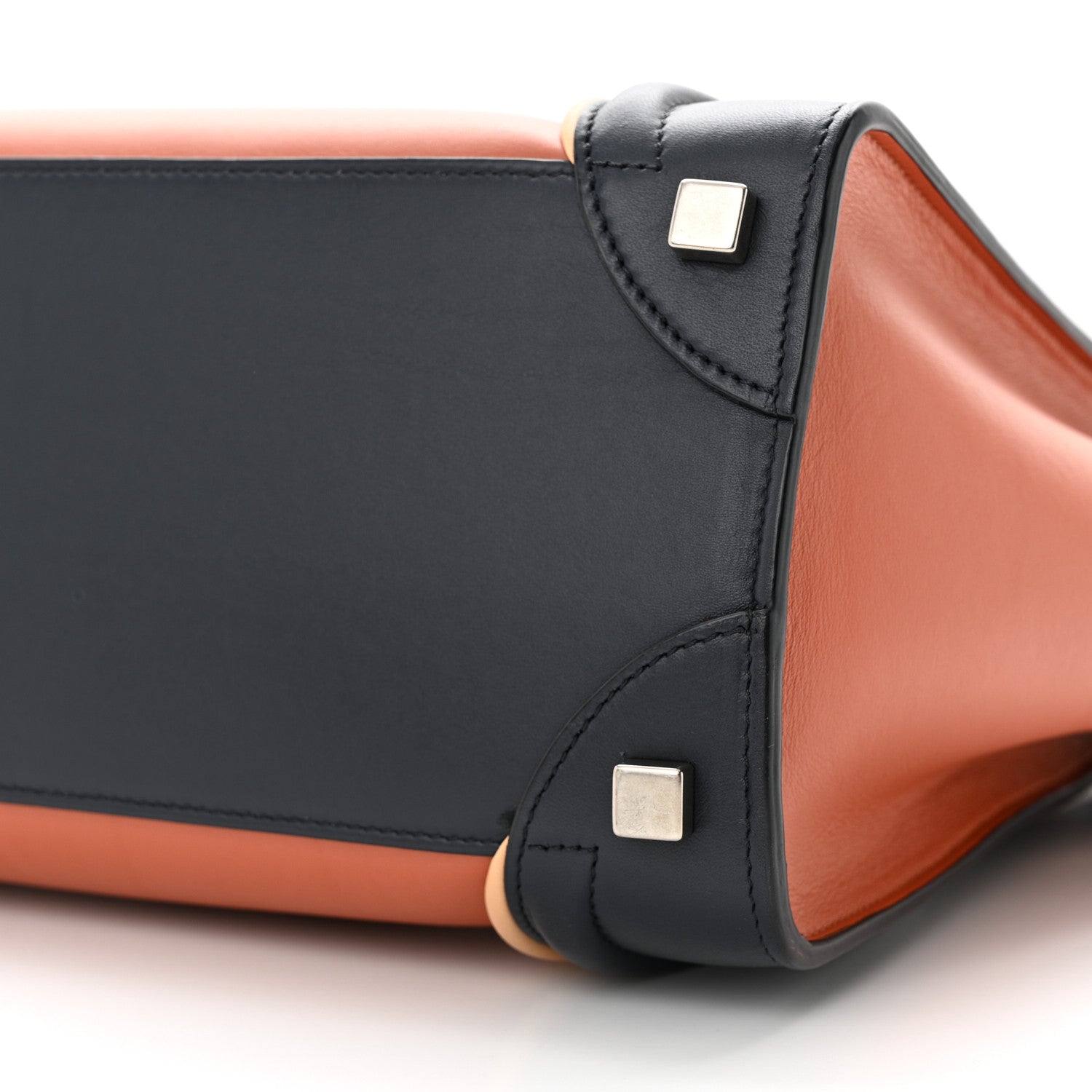 Celine Smooth Calfskin Nubuck Micro Tri-Color Luggage Brick 9 of 10