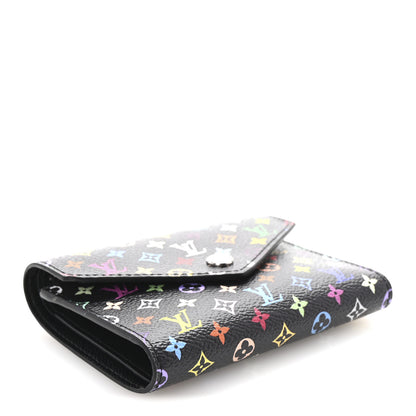 Louis Vuitton LV x TM Monogram Multicolor Victorine Wallet Black 4 of 7