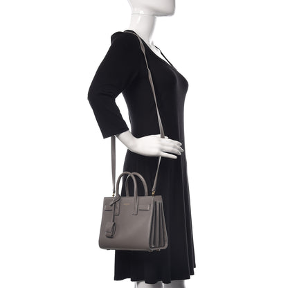 Saint Laurent Calfskin Nano Sac De Jour Fog 2 of 18