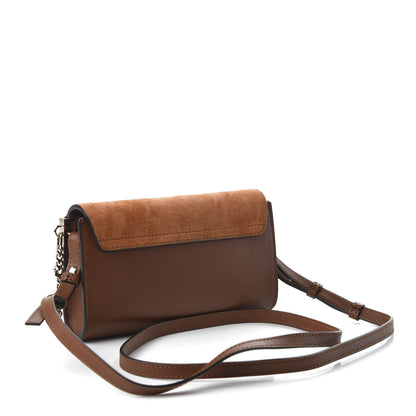 Chloe Suede Calfskin Mini Faye Shoulder Bag Tobacco 3 of 11