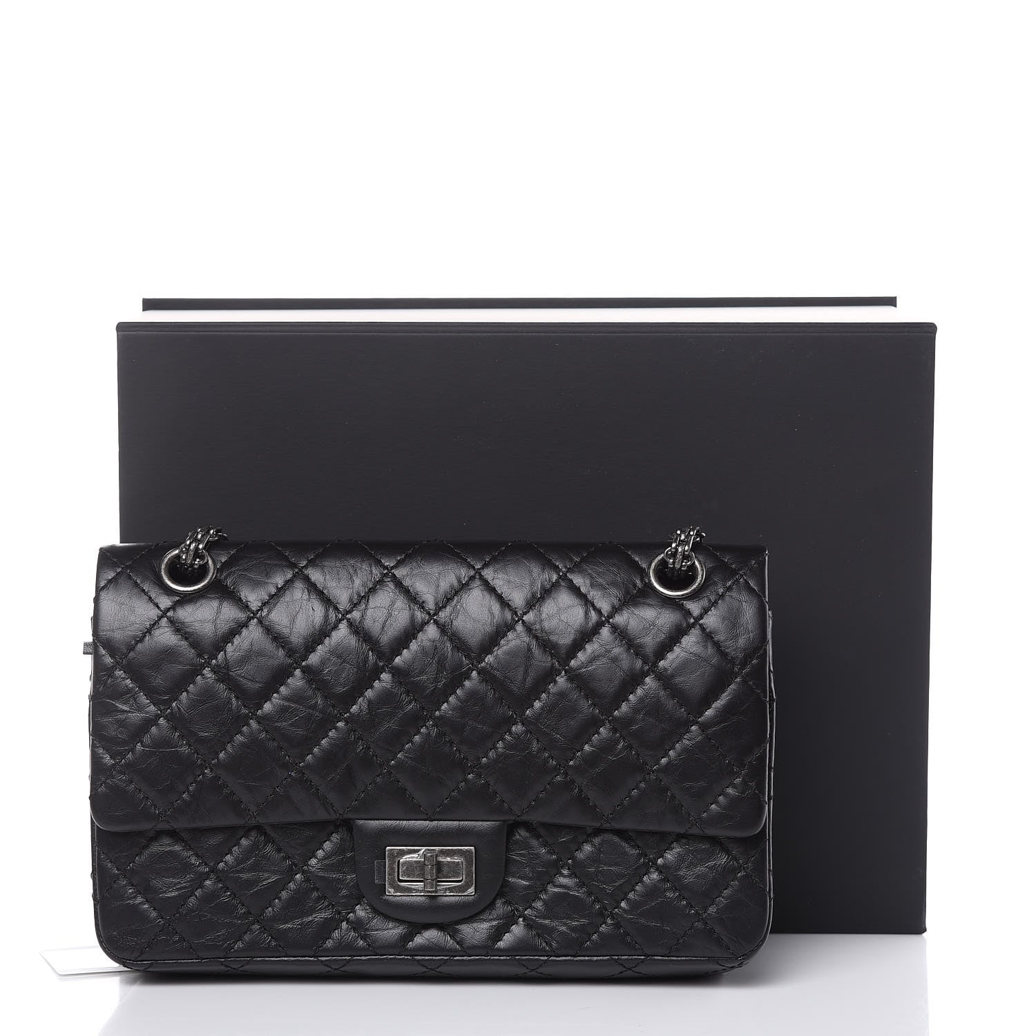 Chanel Aged Calfskin Quilted 2.55 Reissue 225 Flap Black 11 of 11
