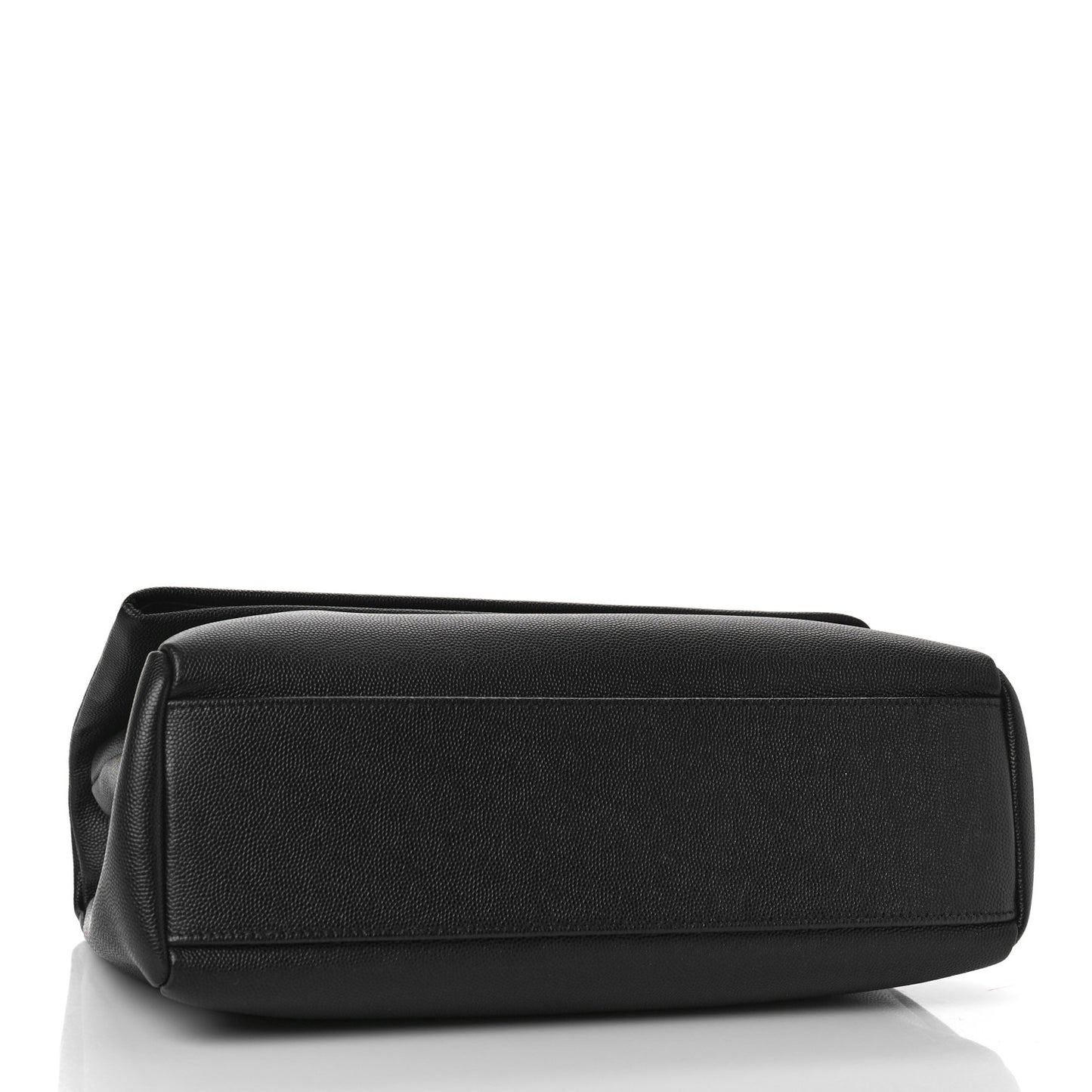 Grain De Poudre Medium West Hollywood Monogram Fold-Over Black