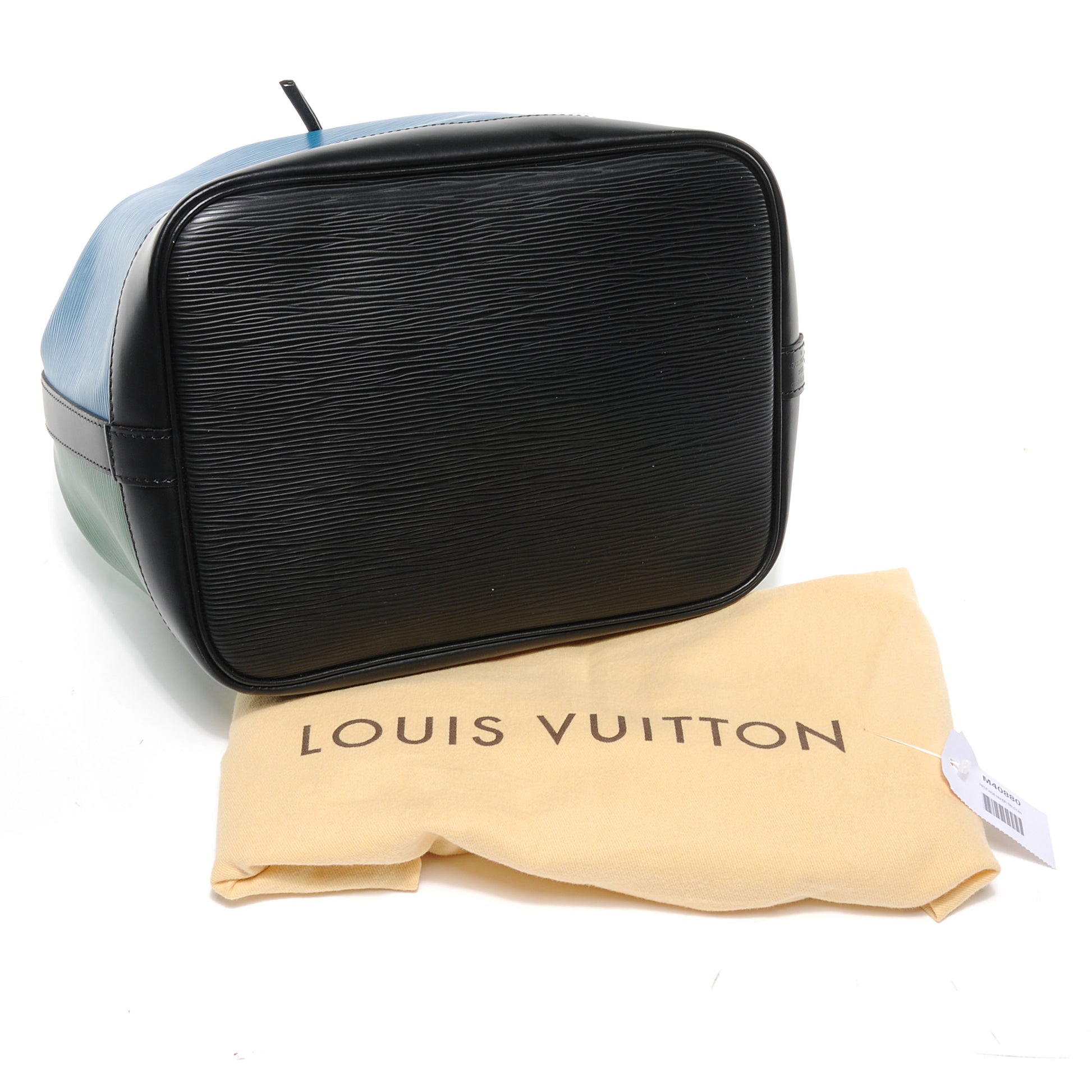 Louis Vuitton Epi Tri-Color Petit Noe Cyan Menthe Black 5 of 9