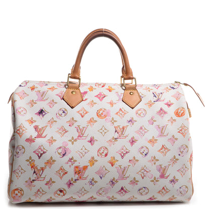 Louis Vuitton Watercolor Aquarelle Speedy 35 White 1 of 7