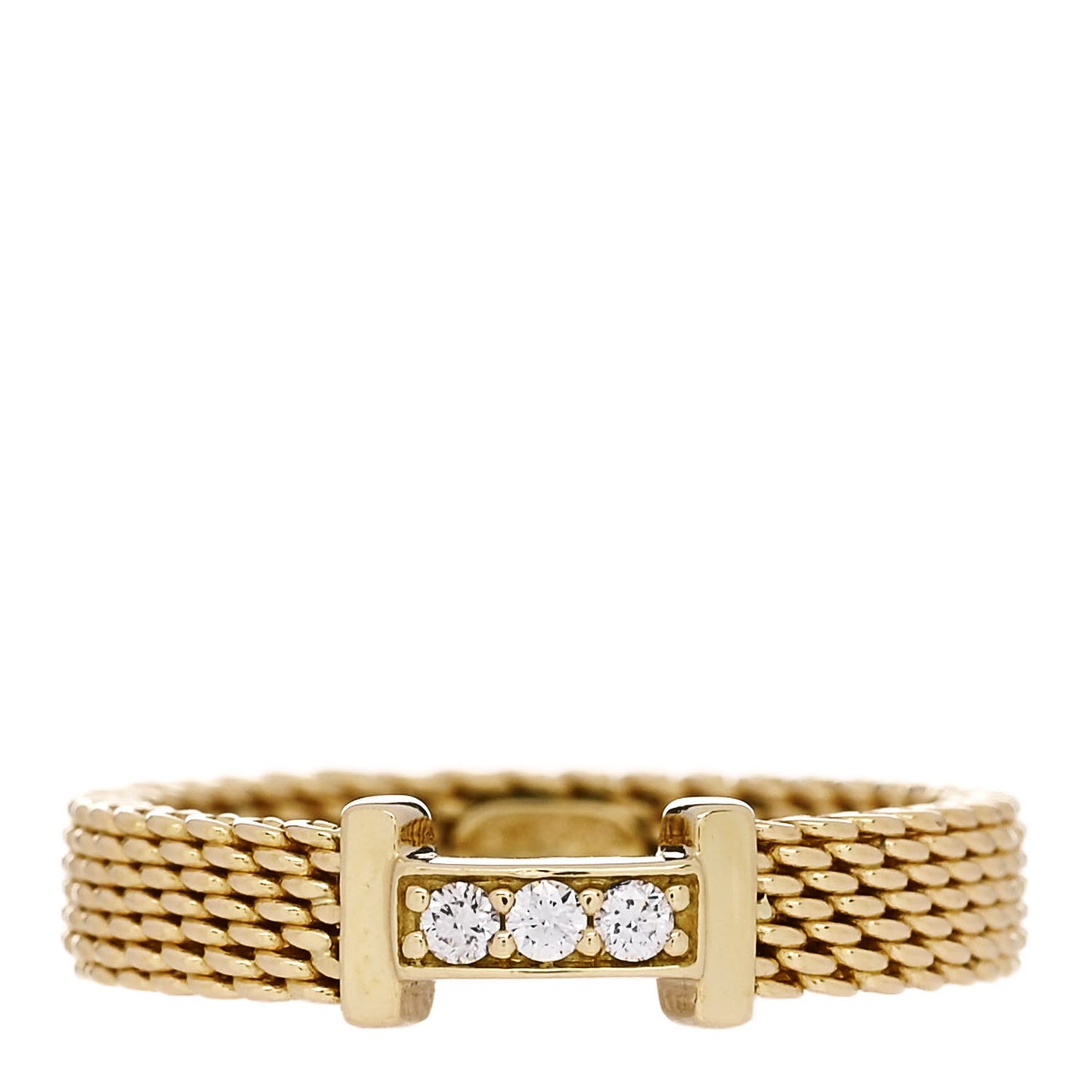 18K Yellow Gold Diamond Narrow Somerset Ring 50 5.25